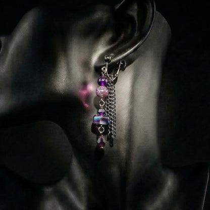 Ranunculus / "Neo" Earring + Crystal