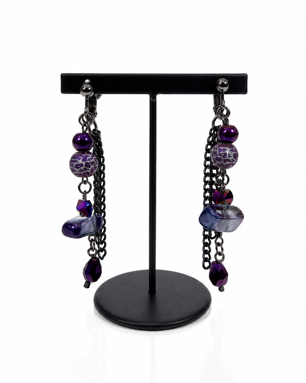 Ranunculus / "Neo" Earring + Crystal