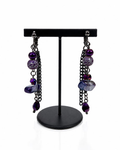 Ranunculus / "Neo" Earring + Crystal