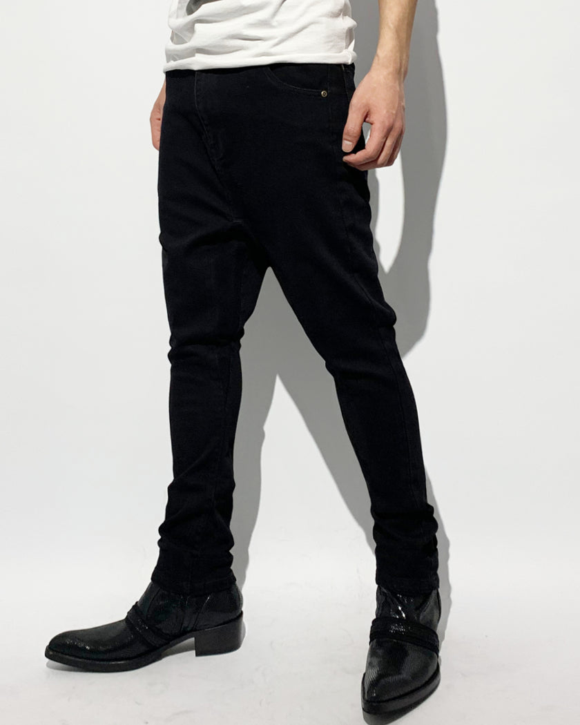 agrサルエルスキニーデニム agr | Sarrouel Denim PT #2 - Black – HARAJUKU VILLAGE