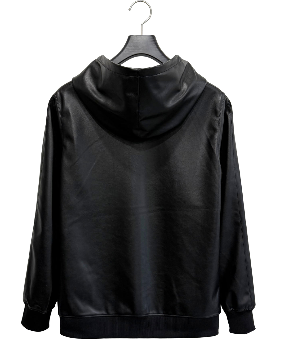 agr / Synthetic Leather Hooded JK with Chain
