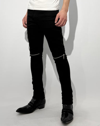 agr / Zip-Slit Skinny Denim PT