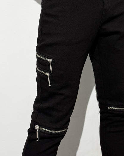 agr / Zip-Slit Skinny Denim PT