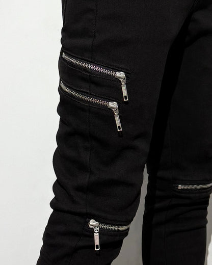 agr / Zip-Slit Skinny Denim PT