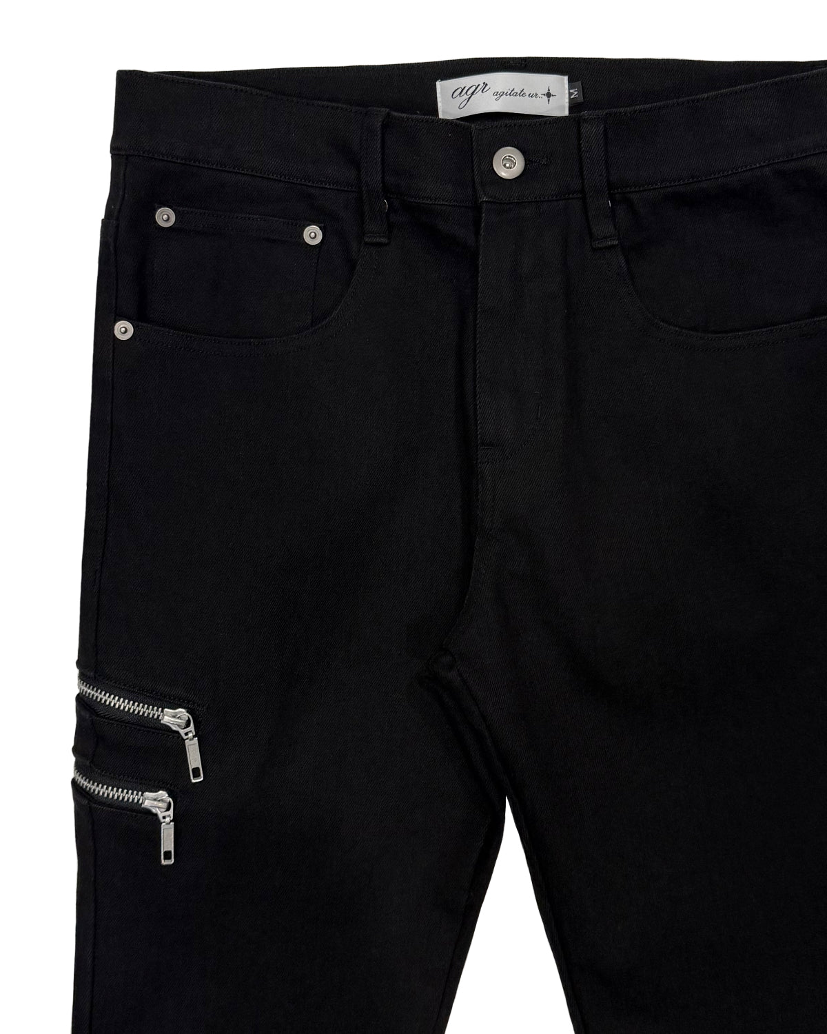 agr / Zip-Slit Skinny Denim PT