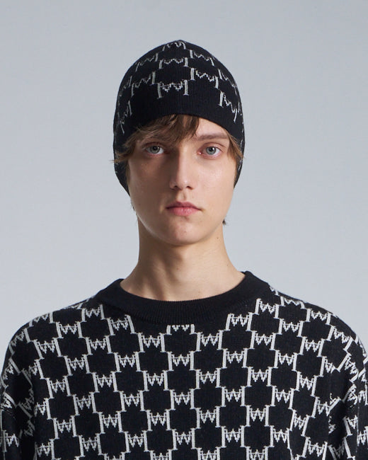 HARRISON WONG / Logo Monogram Wool Beanie