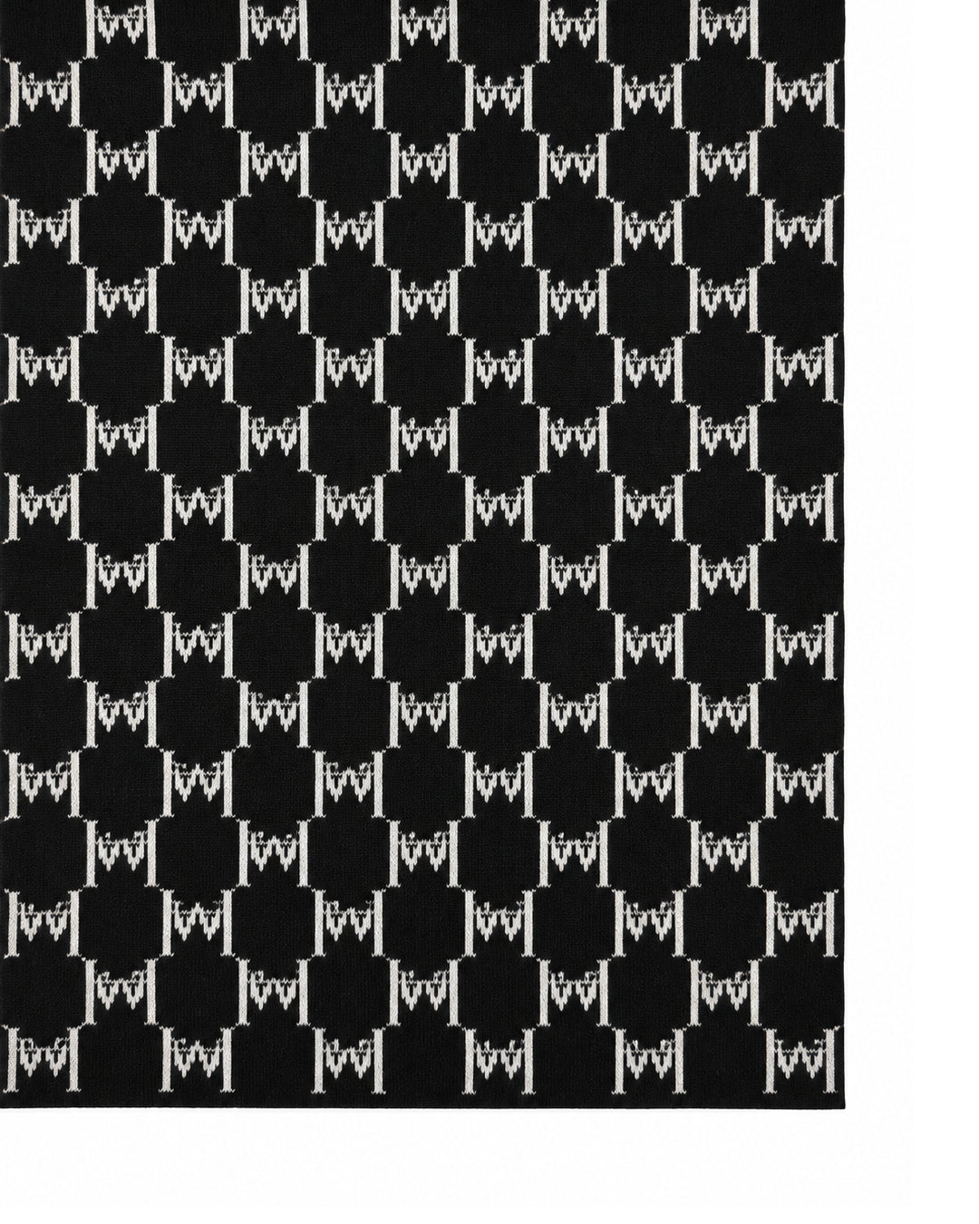 HARRISON WONG / Logo Monogram Wool Scarf