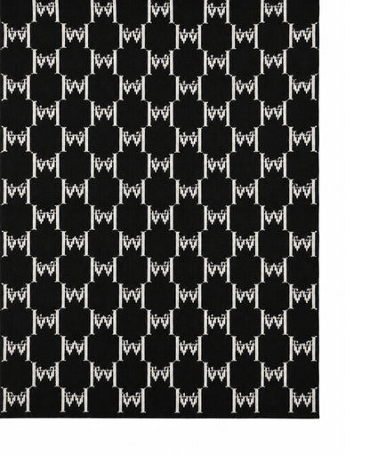 HARRISON WONG / Logo Monogram Wool Scarf