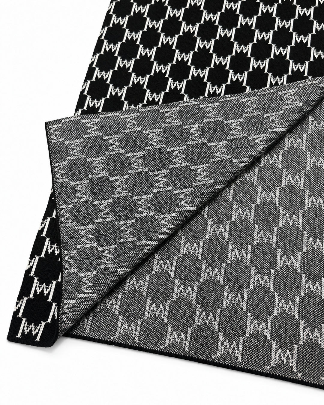 HARRISON WONG / Logo Monogram Wool Scarf