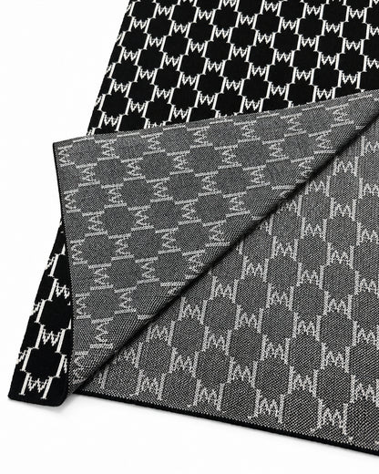 HARRISON WONG / Logo Monogram Wool Scarf