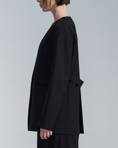 HARRISON WONG / No Lapel Wool Blazer