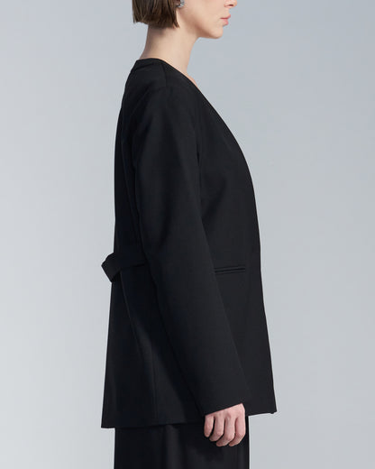 HARRISON WONG / No Lapel Wool Blazer