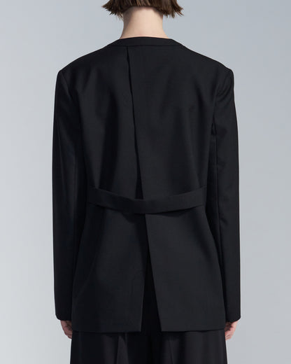 HARRISON WONG / No Lapel Wool Blazer