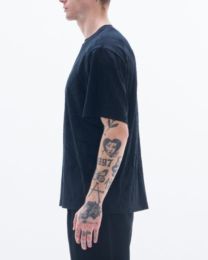 HARRISON WONG / Tee With Burnt-Out Pattern - Black
