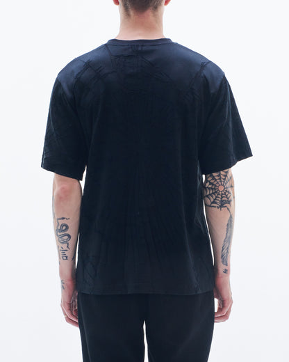 HARRISON WONG / Tee With Burnt-Out Pattern - Black