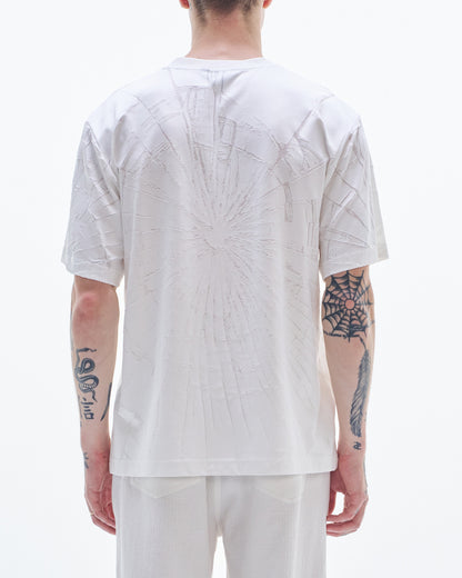 HARRISON WONG / Tee With Burnt-Out Pattern - White