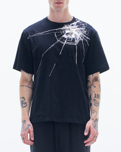 HARRISON WONG / Tee With Broken Glass Pattern - Black