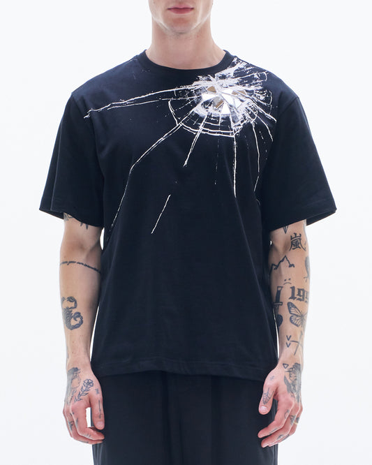 HARRISON WONG / Tee With Broken Glass Pattern - Black