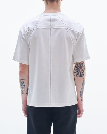 HARRISON WONG / Tee With Raw Edge Tape - White