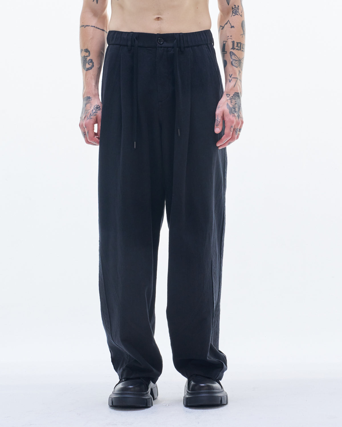 HARRISON WONG / Cotton Linen Baggy Pants