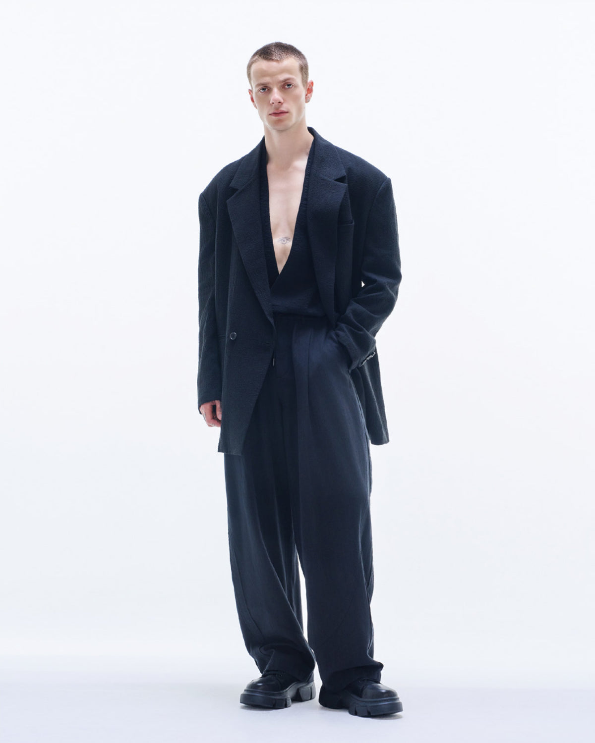 HARRISON WONG / Cotton Linen Baggy Pants