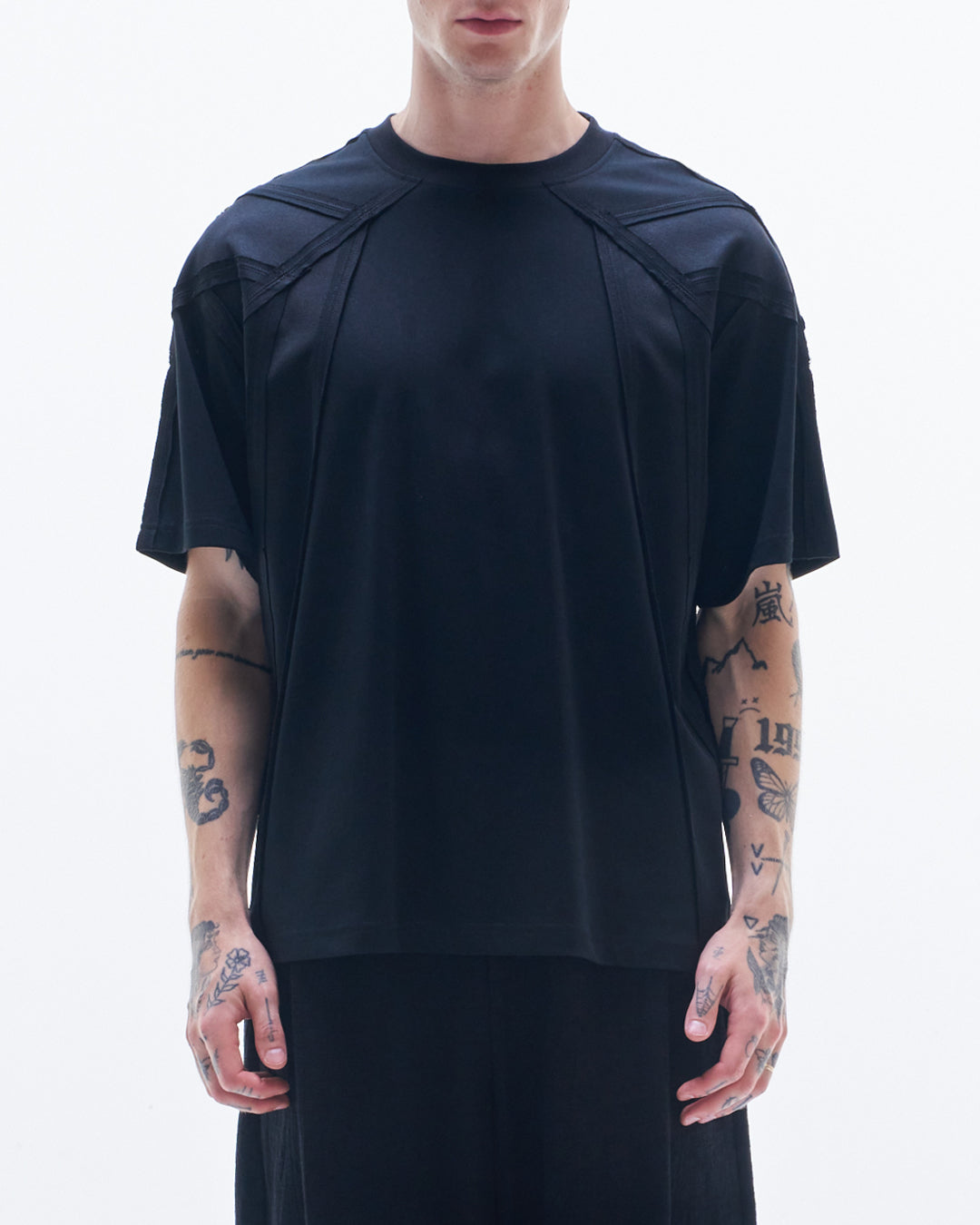 HARRISON WONG / Tee With Inside-Out Seam - Black
