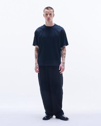 HARRISON WONG / Rayon Cotton Curved Leg Pants