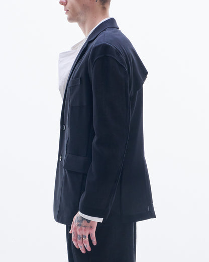 HARRISON WONG / Sheet Wool Blazer With Raw Edge