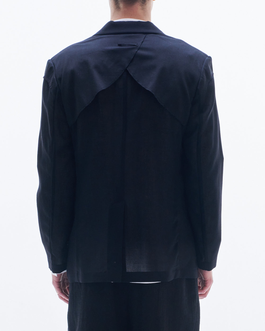 HARRISON WONG / Sheet Wool Blazer With Raw Edge