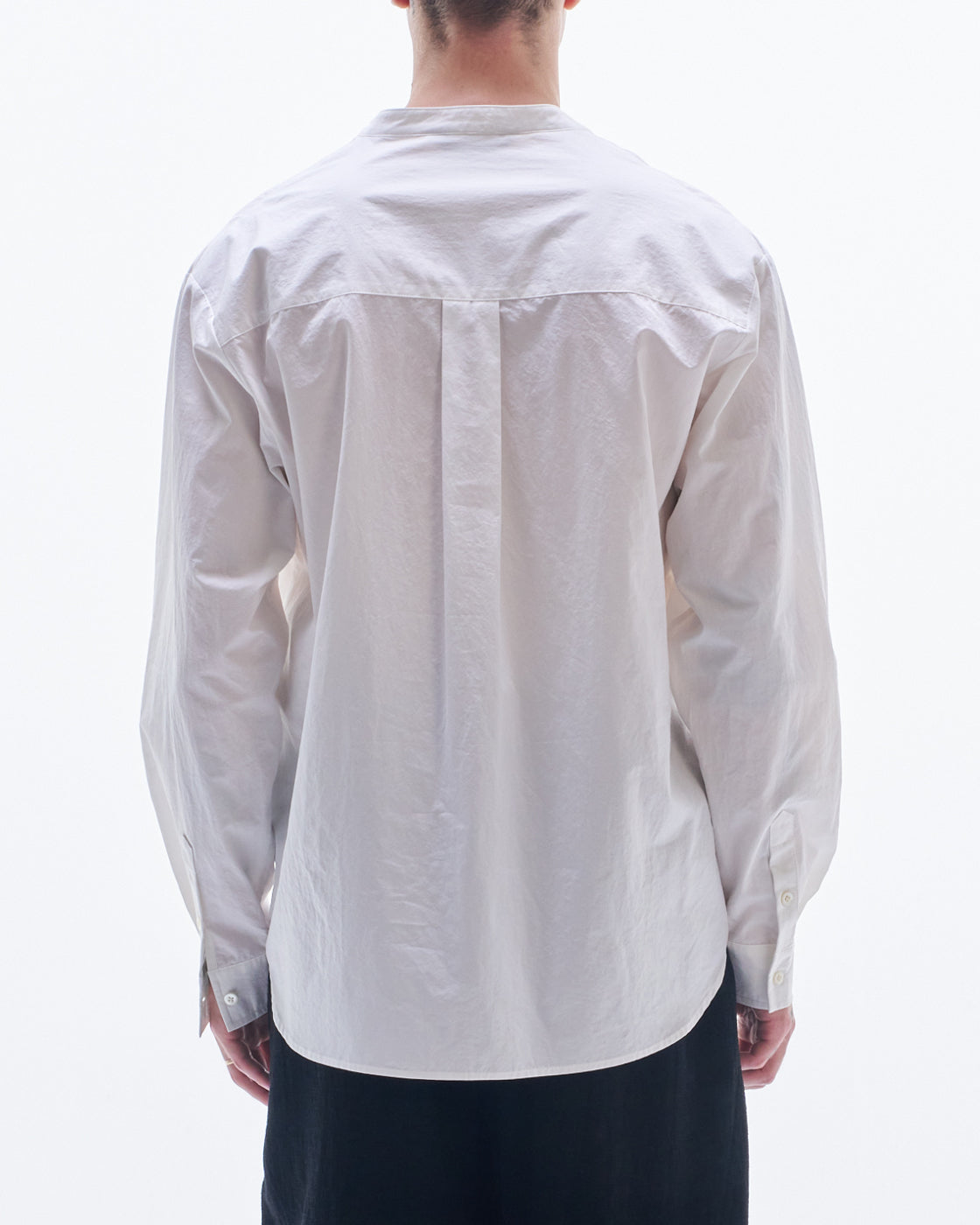HARRISON WONG / Pullover Shirt With Volume Collar - White