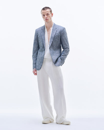 HARRISON WONG / Yarn Dyed Fabric Blazer - Grey