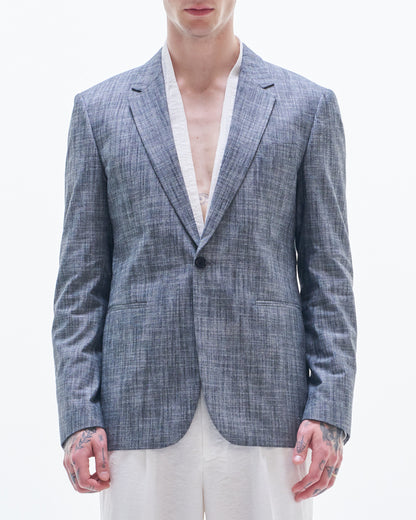 HARRISON WONG / Yarn Dyed Fabric Blazer - Grey