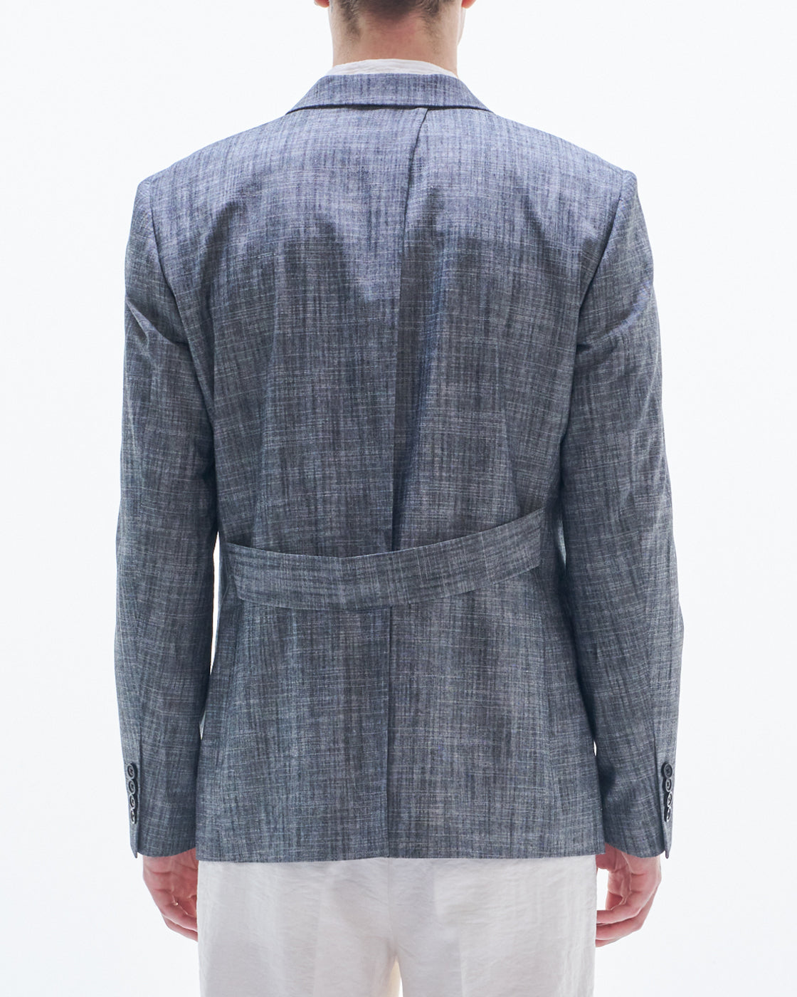HARRISON WONG / Yarn Dyed Fabric Blazer - Grey