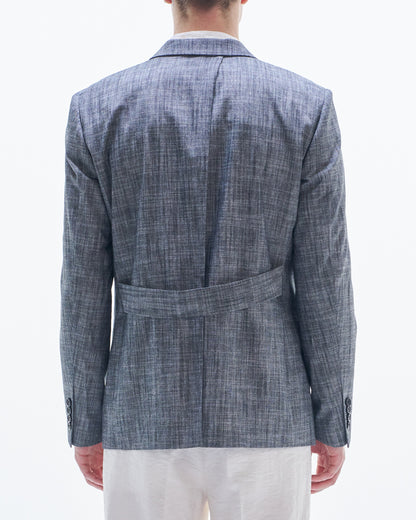 HARRISON WONG / Yarn Dyed Fabric Blazer - Grey
