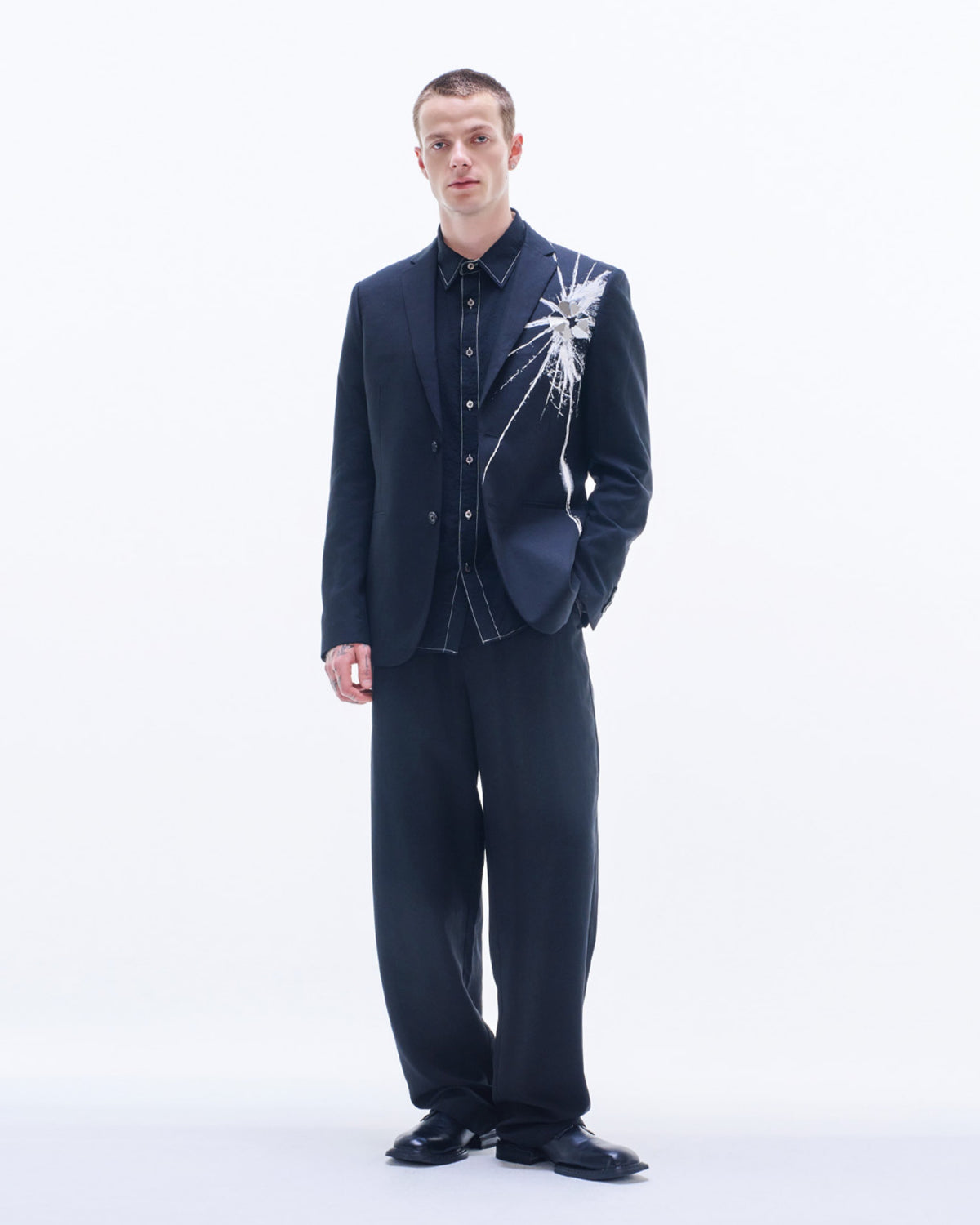 現在交渉中 JOKER90 HARRISON WONG | Blazer With Broken Glass Print & Mirror – HARAJUKU