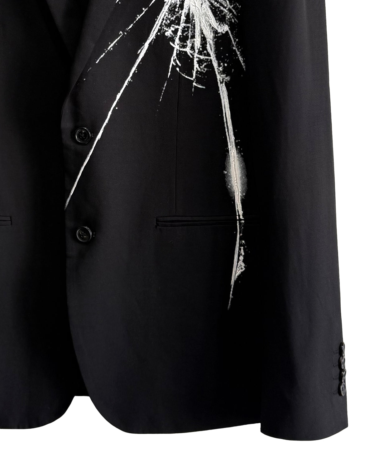 HARRISON WONG / Blazer With Broken Glass Print & Mirror