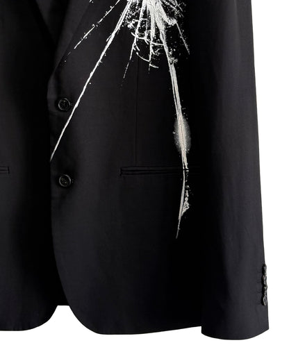 HARRISON WONG / Blazer With Broken Glass Print & Mirror