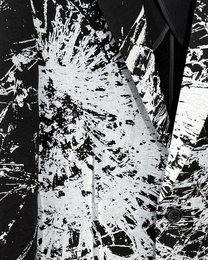 HARRISON WONG / Blazer With Overall Broken Glass Print - Black