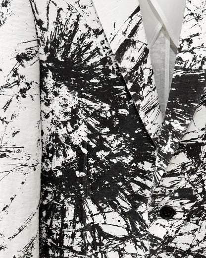HARRISON WONG / Blazer With Overall Broken Glass Print - White