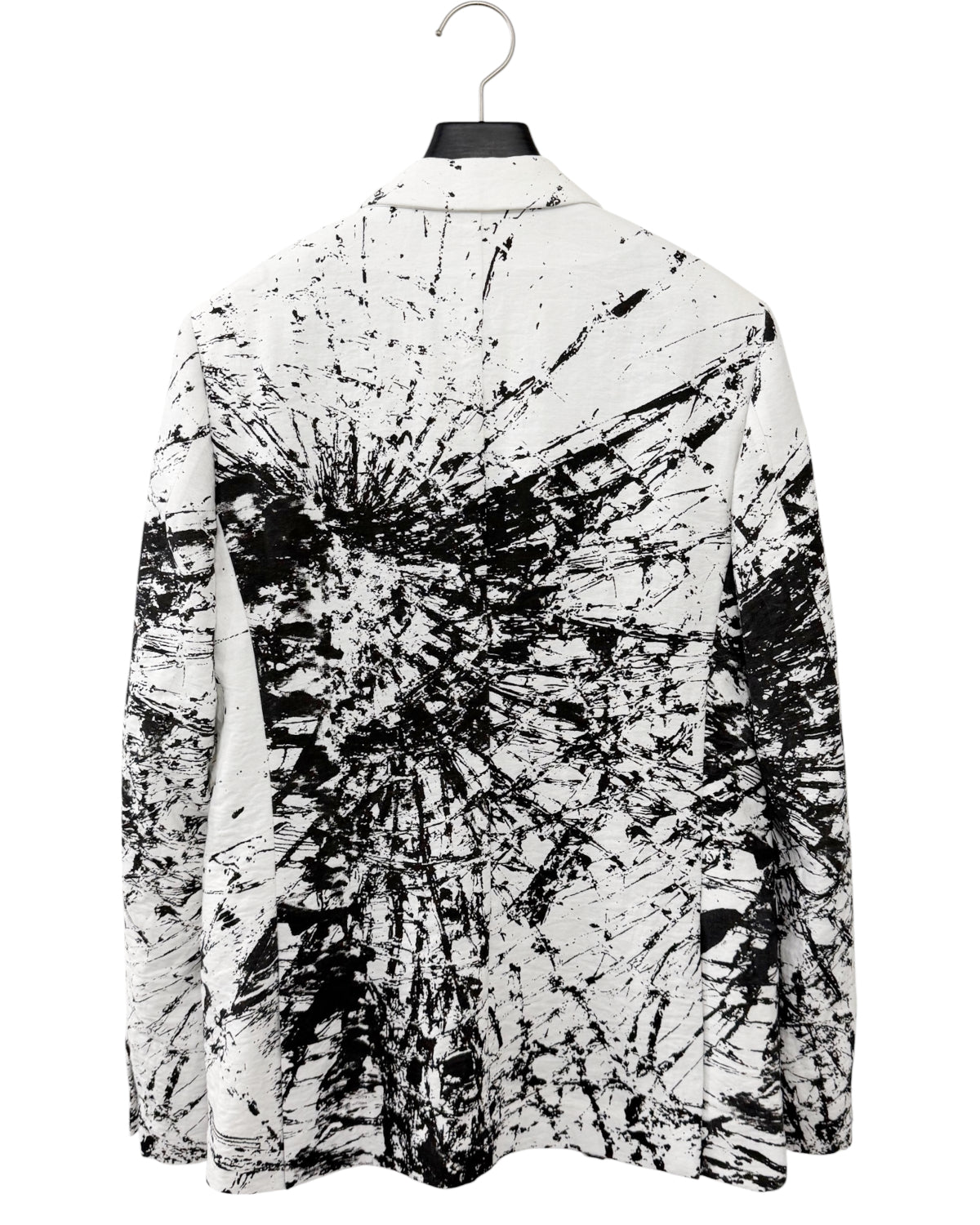 HARRISON WONG | Blazer With Overall Broken Glass Print - White