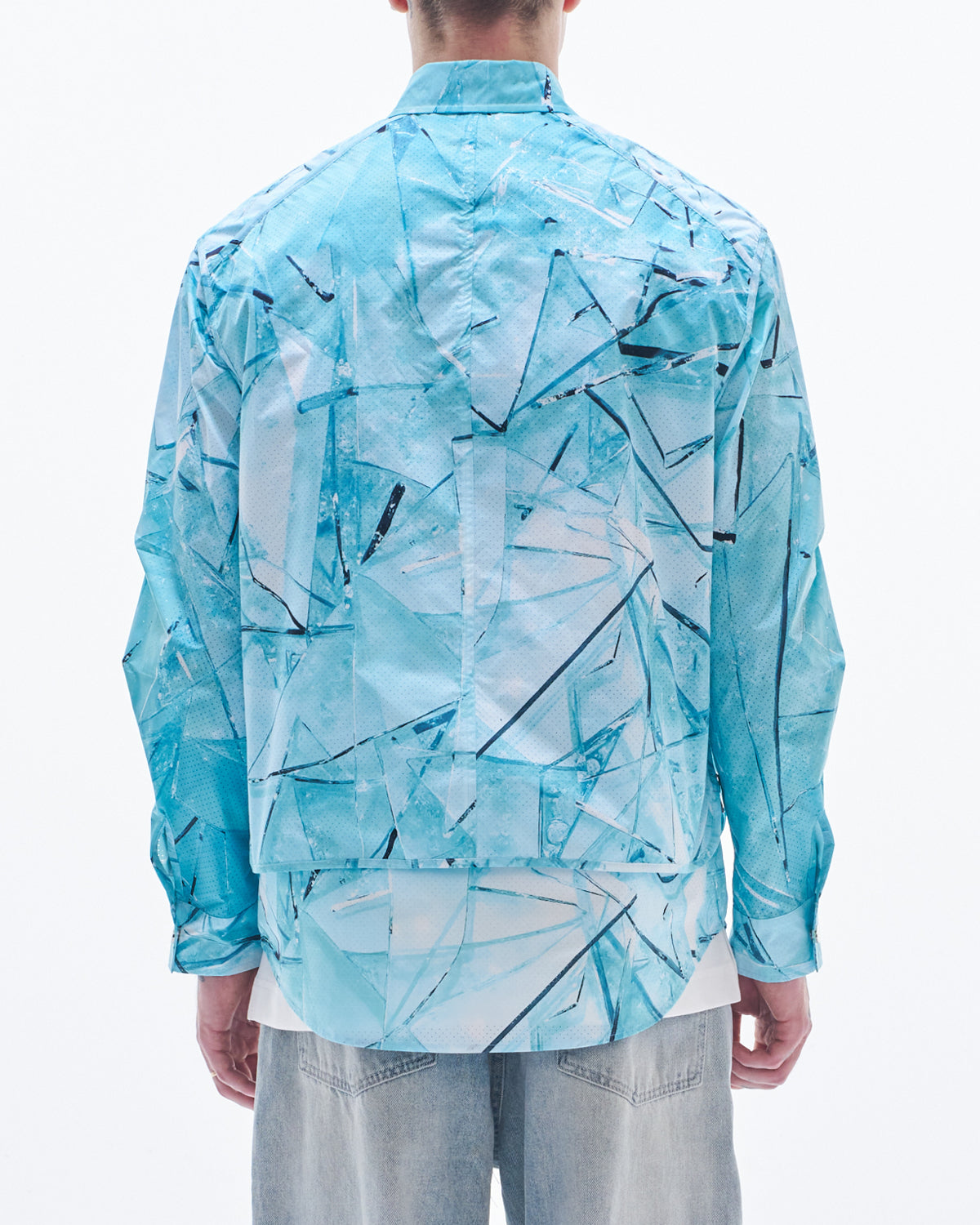 HARRISON WONG / Shirt Jacket With Glass Digital Print