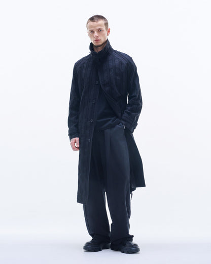 HARRISON WONG / Stripe Textured Light Coat