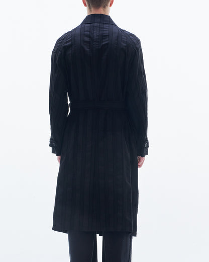 HARRISON WONG / Stripe Textured Light Coat