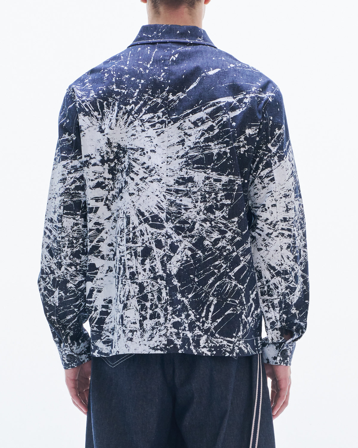 HARRISON WONG / Cotton Linen Jacket With Broken Glass Print