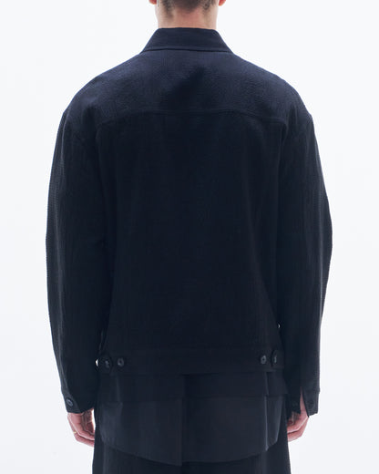 HARRISON WONG / Cotton Linen Texture Jacket - Black