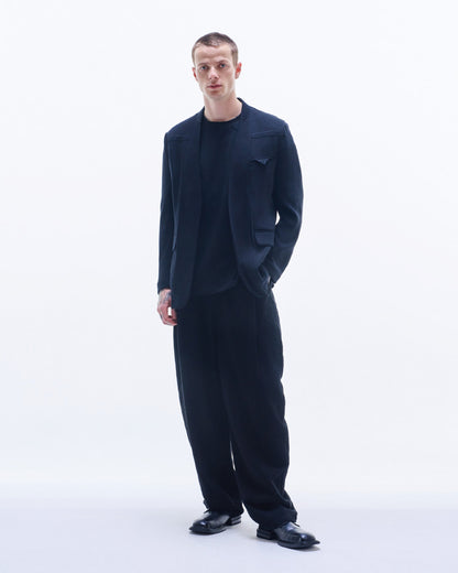 HARRISON WONG / No Collar Wool Blazer