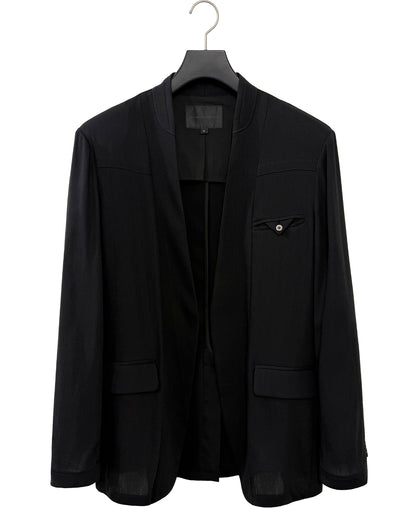 HARRISON WONG / No Collar Wool Blazer