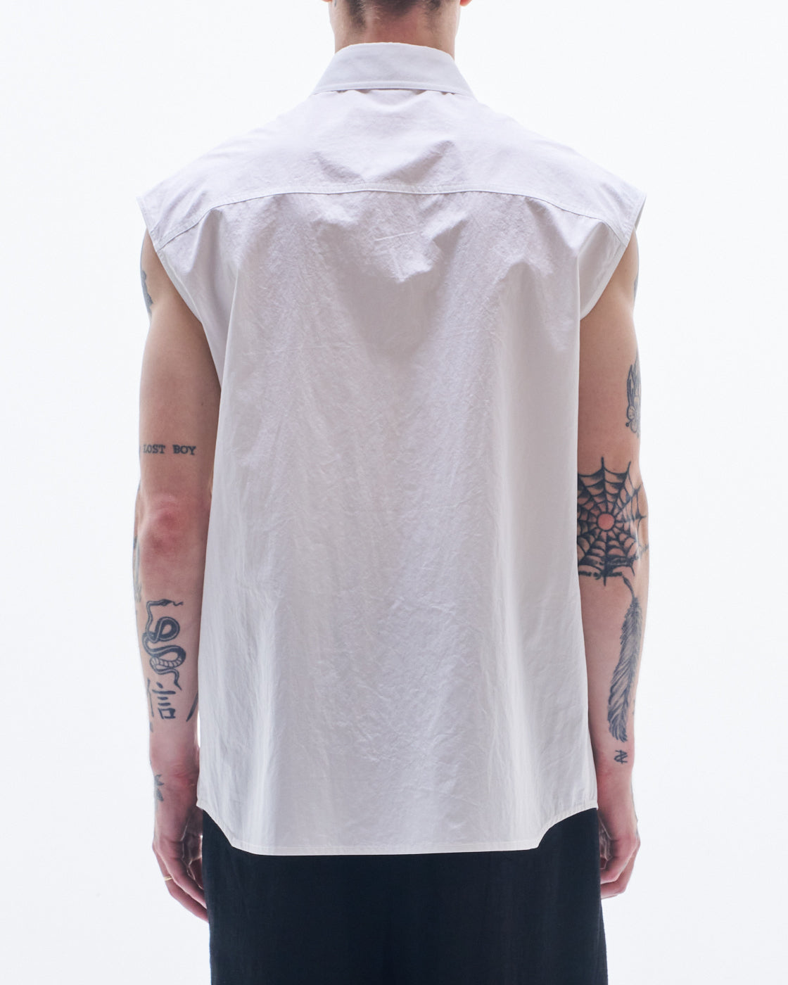 HARRISON WONG / Cotton Sleeveless Shirt - White