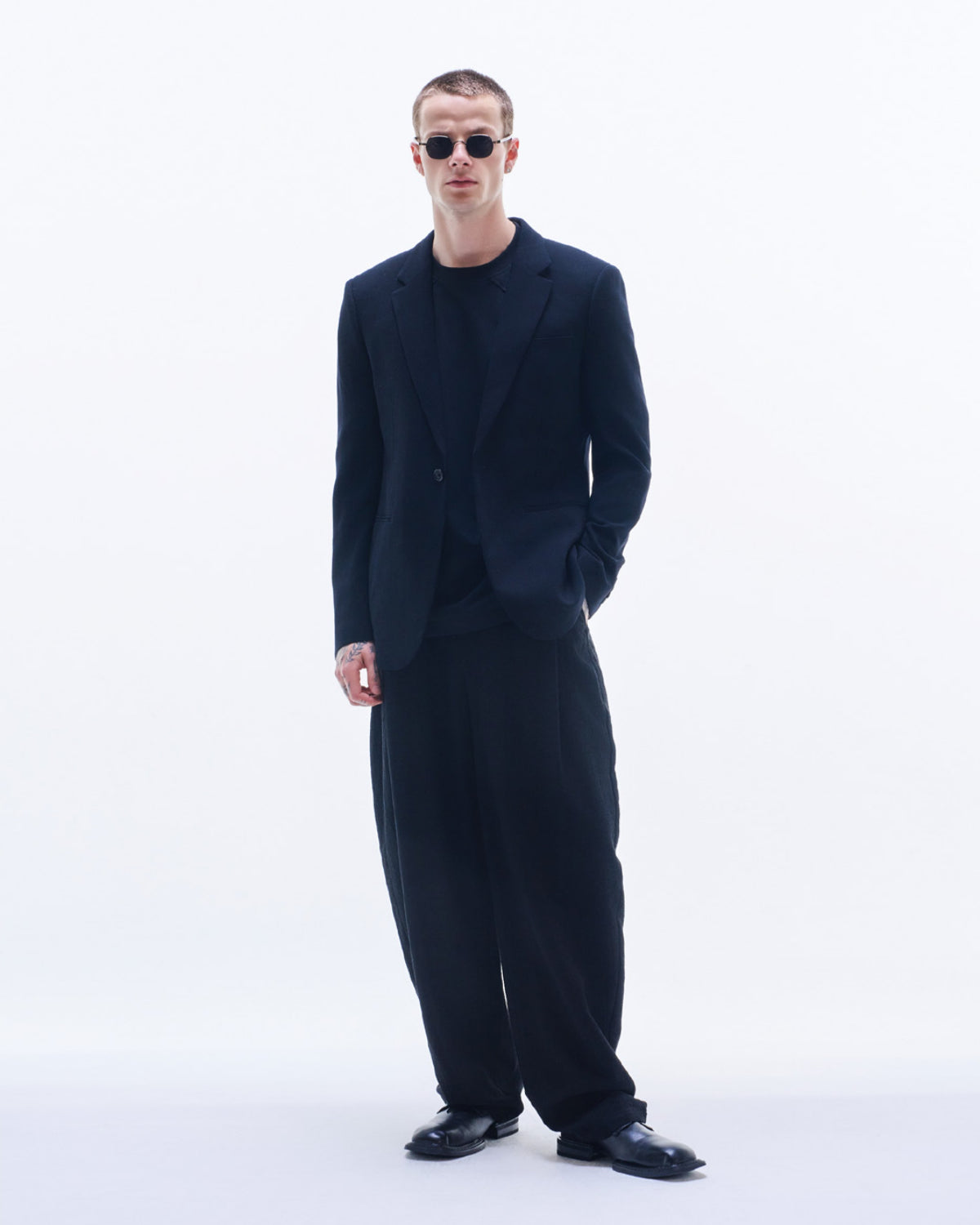 HARRISON WONG / Wool Blazer With Back Slit