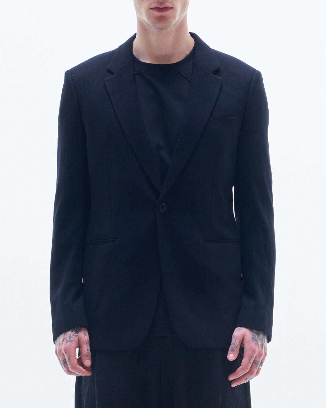 HARRISON WONG / Wool Blazer With Back Slit
